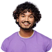 Person in purple shirt